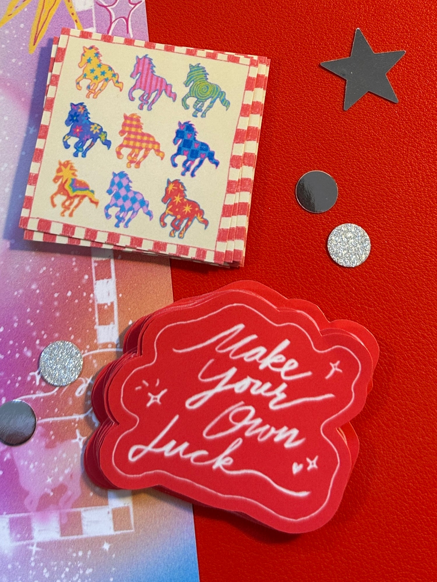 Make Your Own Luck Glossy Vinyl Sticker