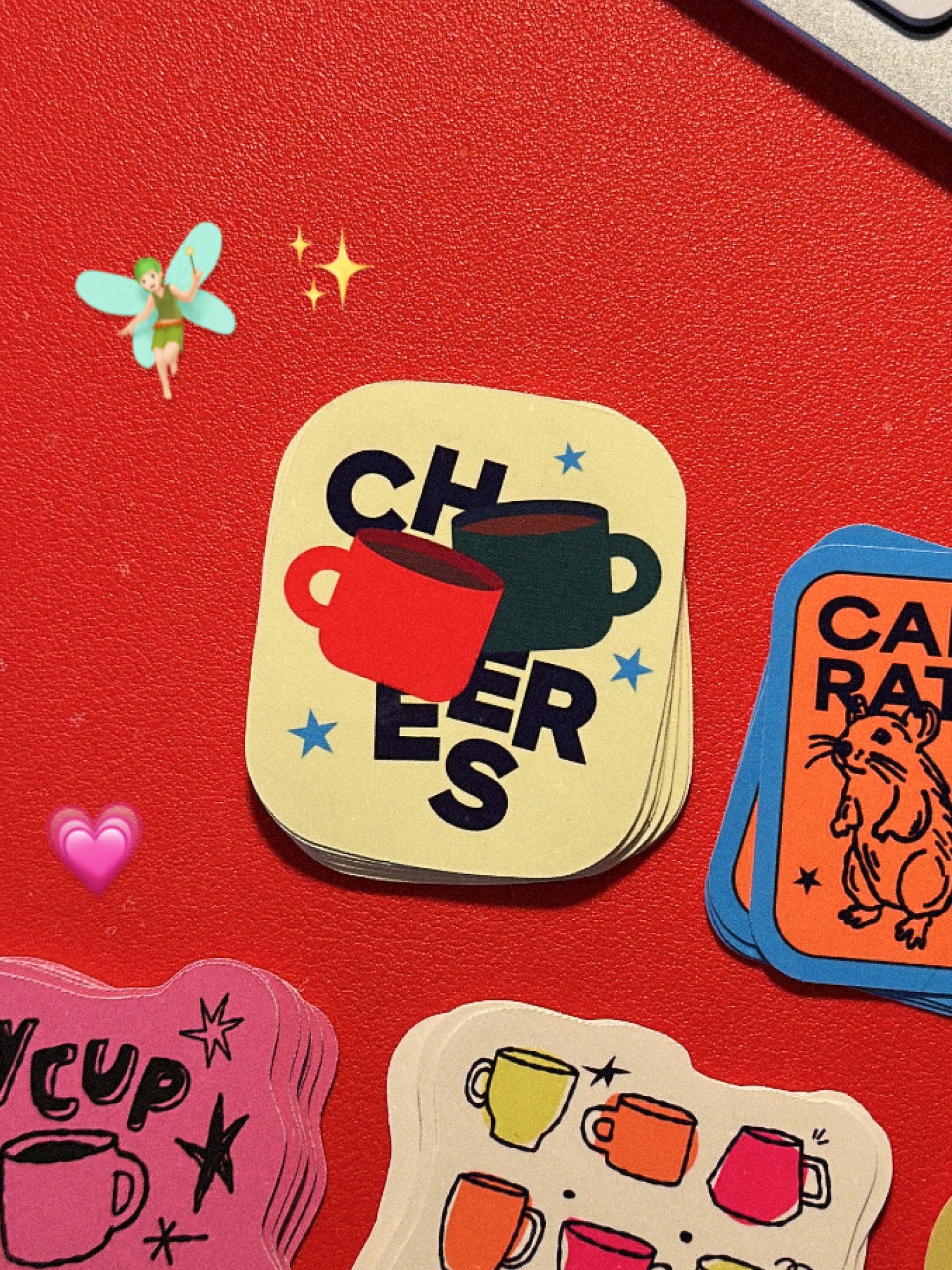 Cheers Glossy Vinyl Sticker